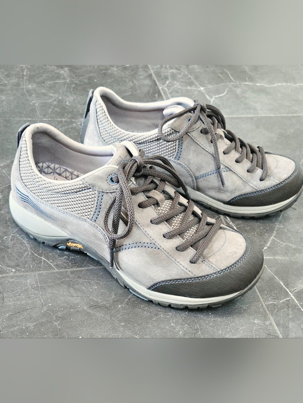 Dansko Paisley Women's Gray Suede Lace-Up Sneakers